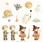 Coleção Halloween – ilustrações e papéis digitais - Imagem 8