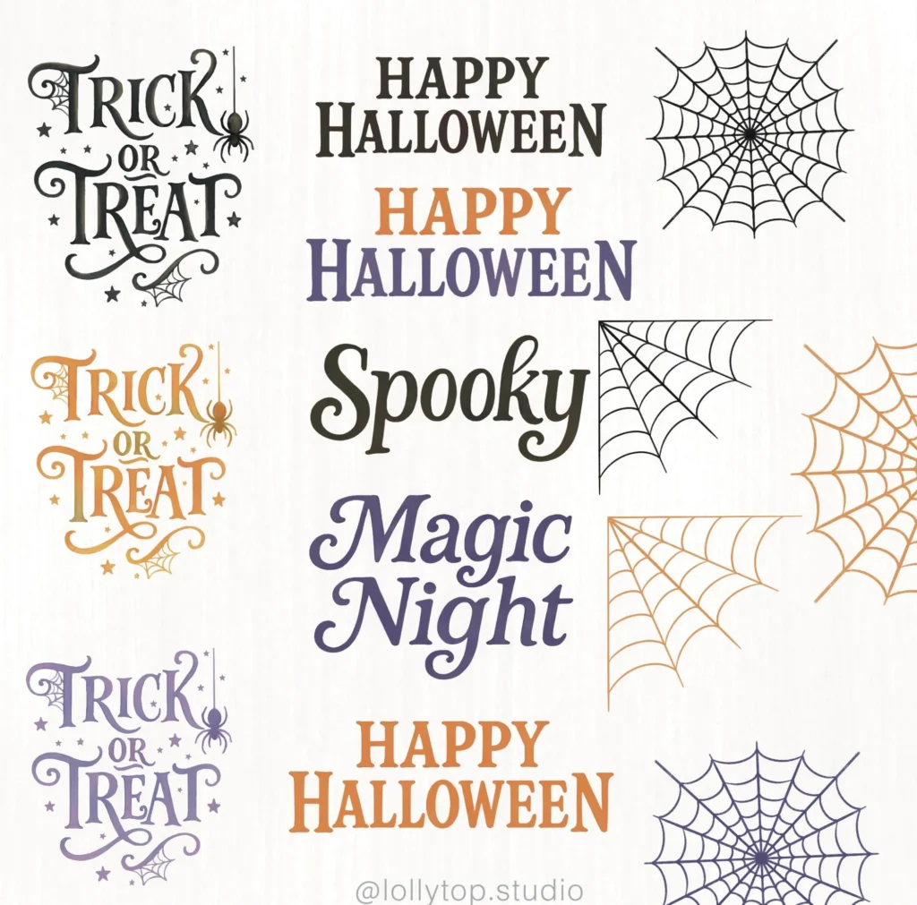 Coleção Halloween – ilustrações e papéis digitais - Imagem 7