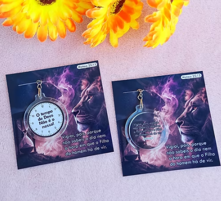 PDF Card Chaveiro - O Tempo De Deus Não É O Nosso