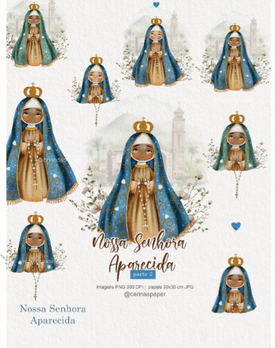 kit Digital Ilustrações Nossa Senhora Aparecida 6 Parte 2