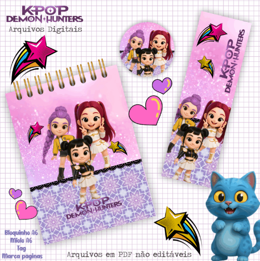 kit Guerreiras K-Pop Arquivo Guerreiras K-Pop - Imagem 1