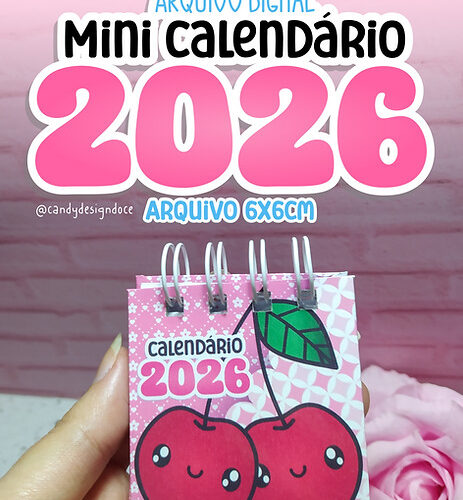 Arquivo Digital - Mini calendário 2026