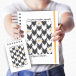 Caderno Pautado A5 + Bloquinho A6 – Corações Guardam Segredos - Imagem 3