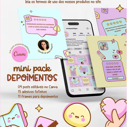 Kits Digitais Pack Depoimentos