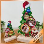 2 Enfeites de mesa arvore de natal com foto – Natal