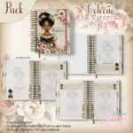 Caderno Pautado A5+Bloquinho A6 Coleção Era Vitoriana N3 - Imagem 3