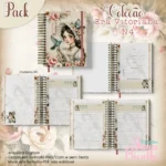 Caderno Pautado A5+Bloquinho A6 Coleção Era Vitoriana N4 - Imagem 3