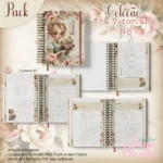 Caderno Pautado A5+Bloquinho A6 Coleção Era Vitoriana N5 - Imagem 3