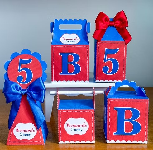 Arquivo de Corte Kit Vermelho e Azul