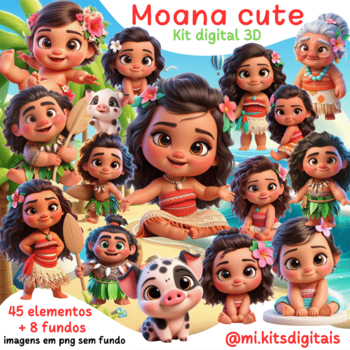 KIT DIGITAL Moana cute
