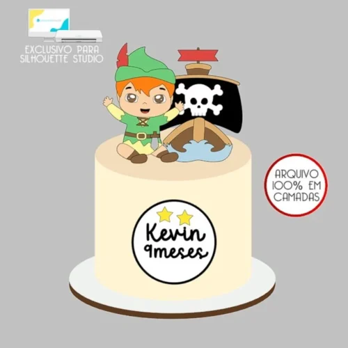 Arquivo de Corte Topo de Bolo Peter Pan Baby