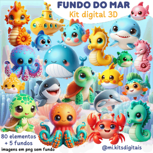 KIT DIGITAL Fundo do mar