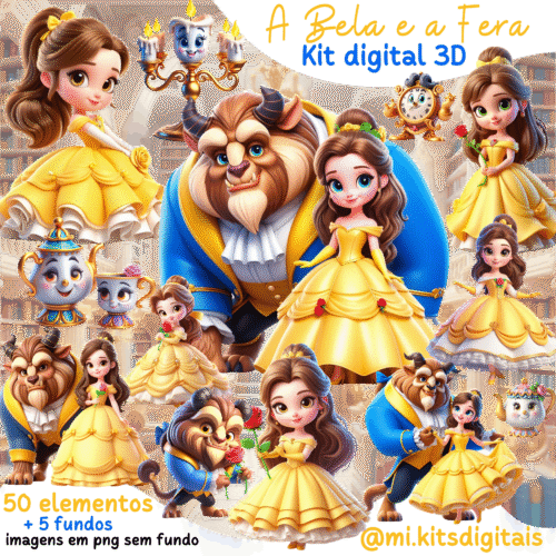 KIT DIGITAL A bela e a Fera