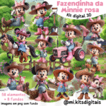 KIT DIGITAL Fazendinha da Minnie Rosa