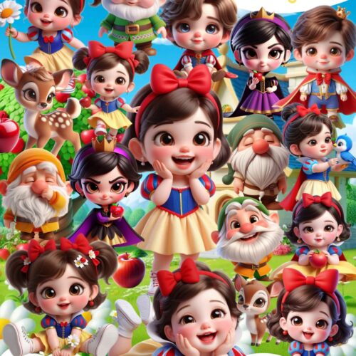 KIT DIGITAL Branca de neve