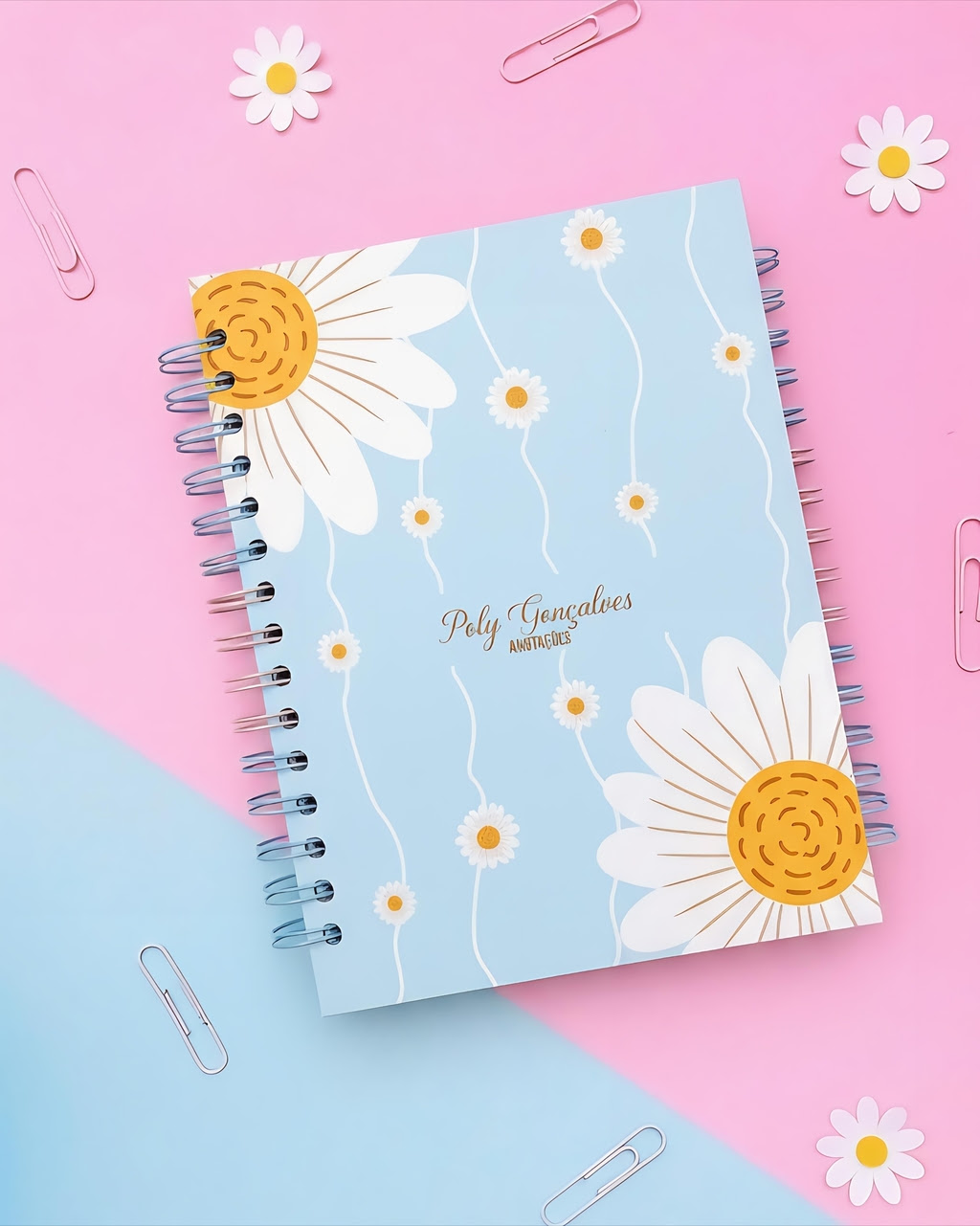 Agenda Dupla Especial Doce Margarida Agenda Dupla Especial 2026 – Minhas Margaridas - Imagem 1