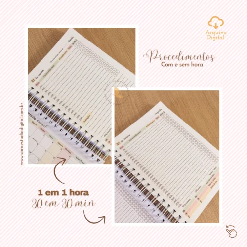 Agendamentos Procedimentos 2026 – 8 cores