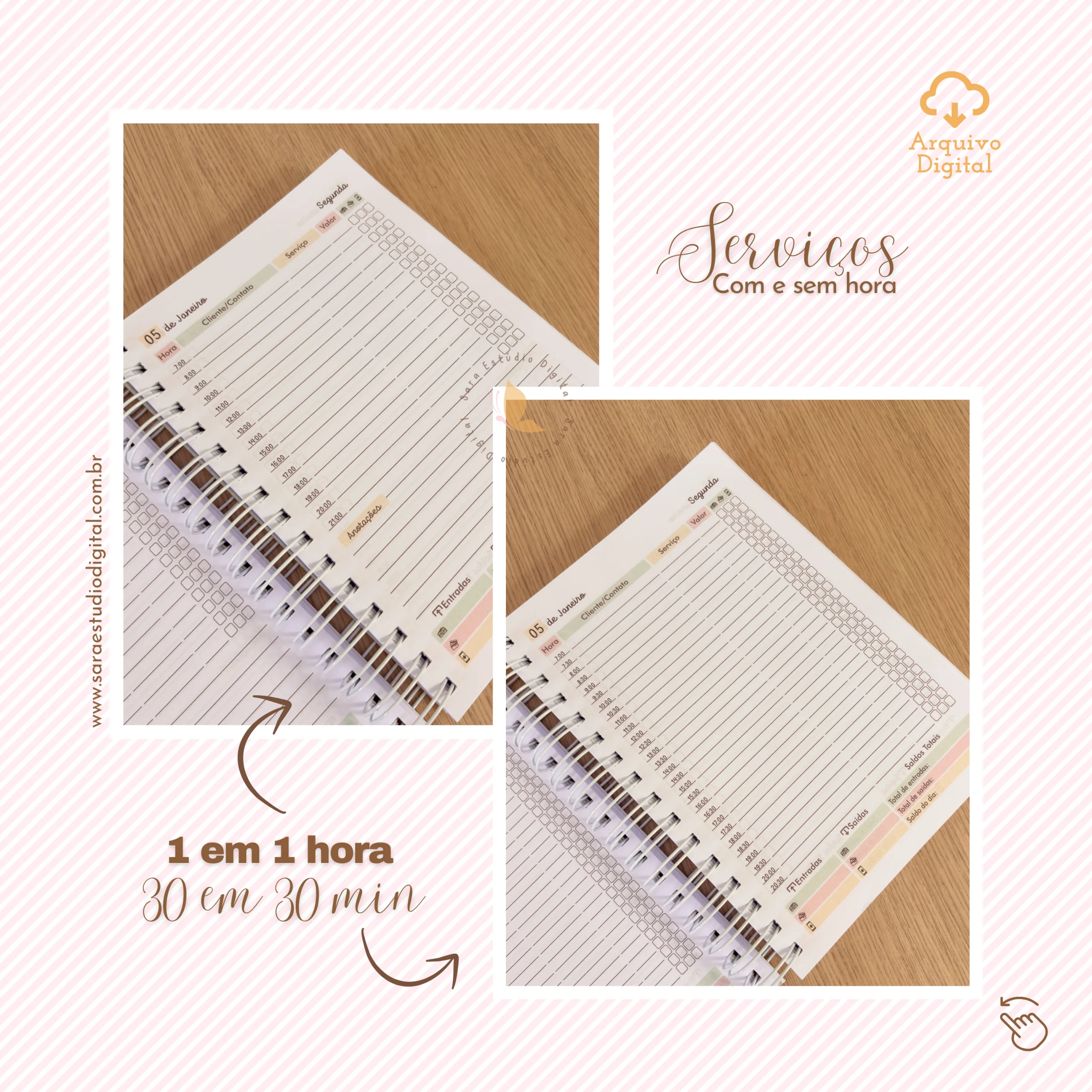 Agendamentos Serviços 2026 – 8 cores Agendamentos Serviços 2026 – 8 cores - Imagem 1