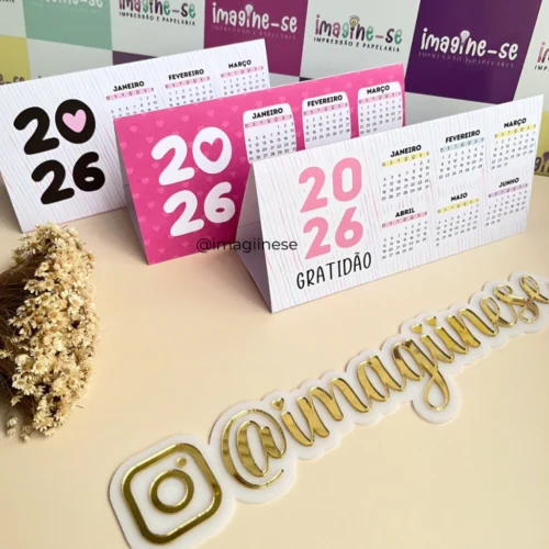 Arquivo digital Calendário de mesa a4