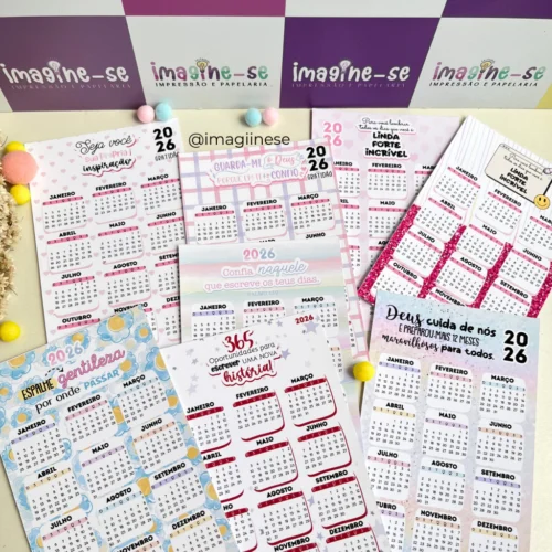 Arquivo digital para calendário 10x14 2026