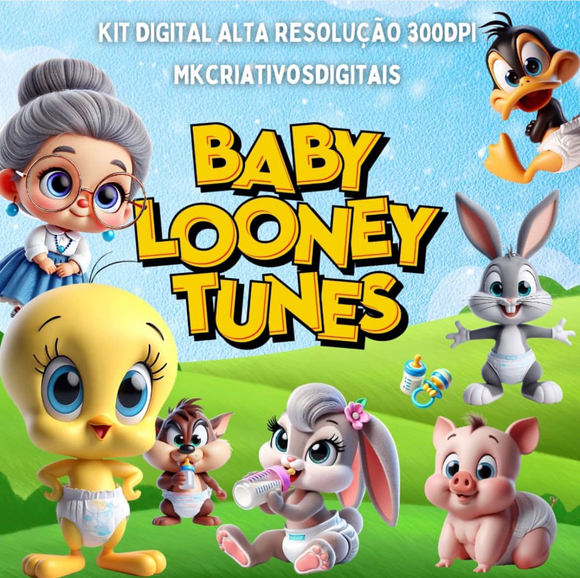 BABY LOONEY TUNES KIT DIGITAL BABY LOONEY TUNES - Imagem 1