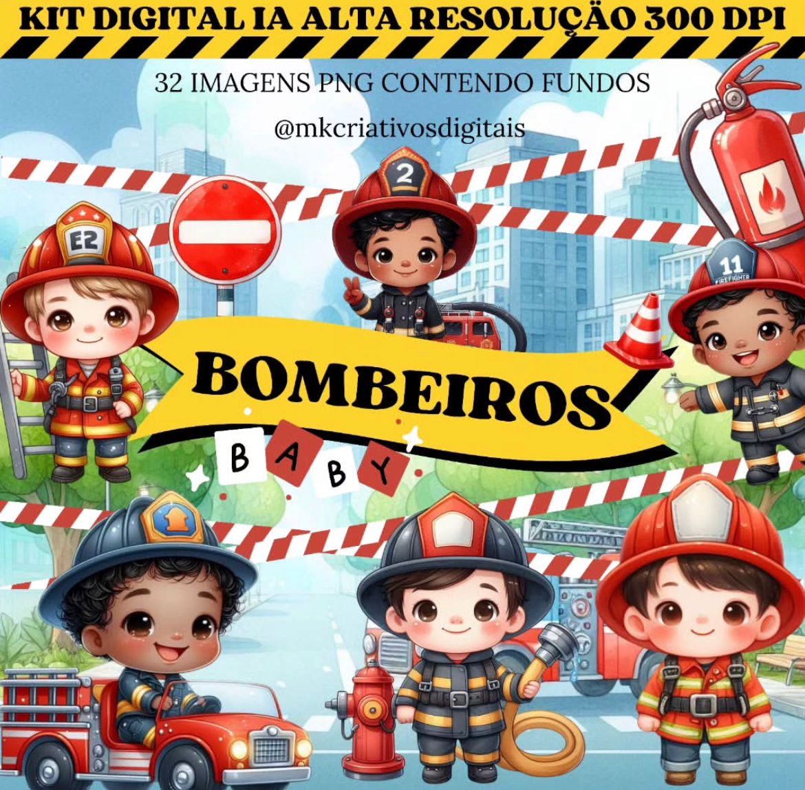 BOMBEIROS BABY KIT DIGITAL BOMBEIROS BABY - Imagem 1