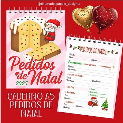 Caderno De Pedidos - Natal