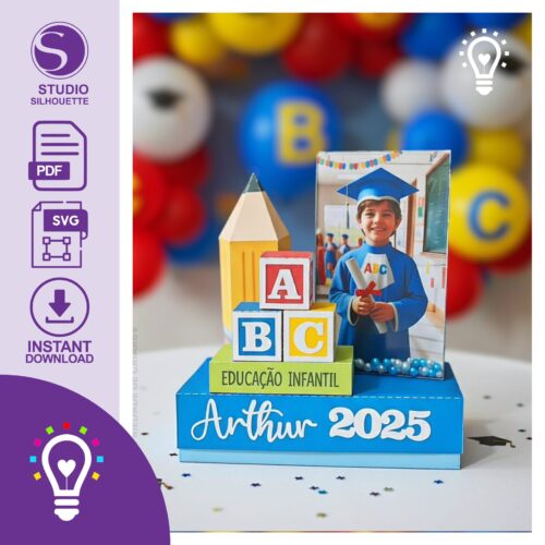 ARQUIVO DE CORTE CENTRO DE MESA FORMATURA ABC (STUDIO, PDF)