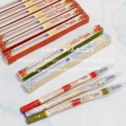 Caixa Caneta Natal