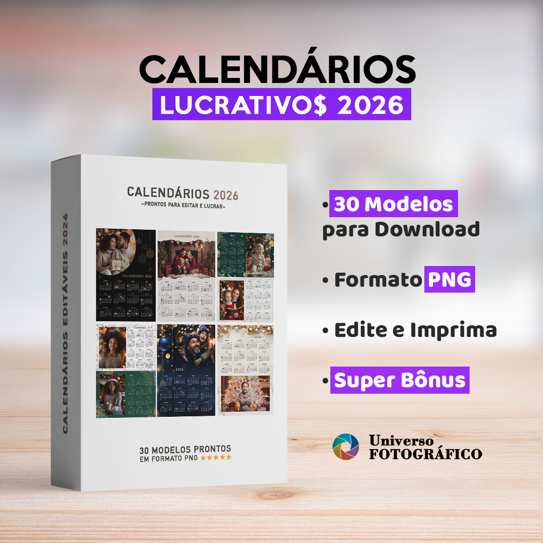 Calendarios Editaveis_2026 Calendários Editáveis 2026 - Imagem 1