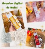Arquivo digital cards para chocolate - Natal