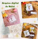 Arquivo digital - Cards cápsula com mensagem - Natal