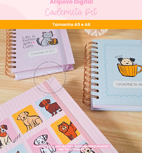 Combo Caderneta Pet