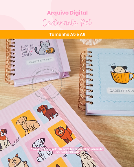 Combo Caderneta Pet Combo Caderneta Pet - Imagem 1