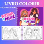 LIVRO COLORIR KYSHA E MINE – Arquivo digital - Imagem 5