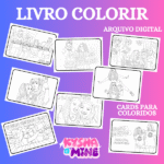 LIVRO COLORIR KYSHA E MINE – Arquivo digital - Imagem 2