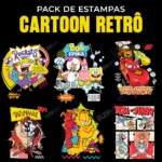 Pack de Estampas Cartoon Retrô