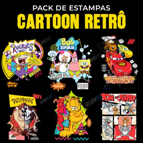 Pack de Estampas Cartoon Retrô