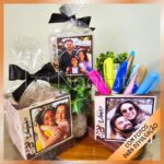 4 Porta canetas giratório com fotos – 2026