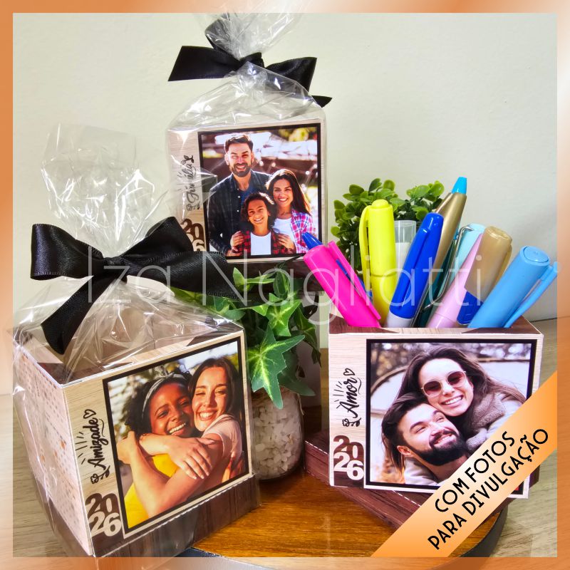 Foto-1-2 4 Porta canetas giratório com fotos – 2026 - Imagem 1