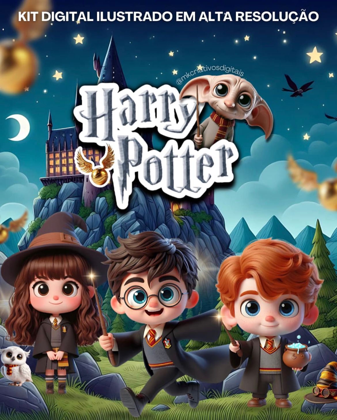 HARRY POTTER KIT DIGITAL HARRY POTTER - Imagem 1