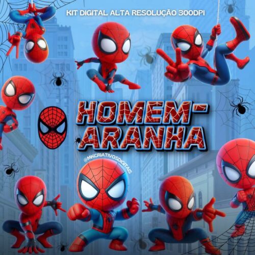 KIT DIGITAL HOMEM ARANHA