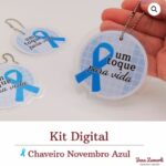 Kit Digital - Chaveiro Novembro Azul