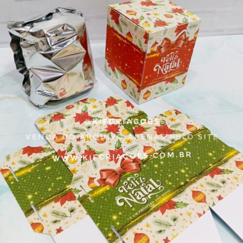 Caixa mini Panetone - ENCAIXE