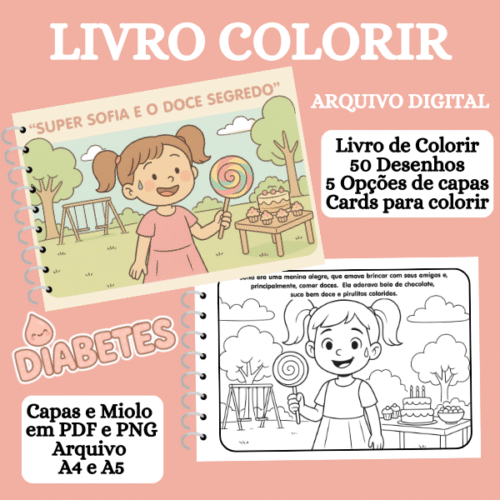 LIVRO COLORIR SUPER SOFIA E O DOCE SEGREDO – Arquivo em PDF para Impressão