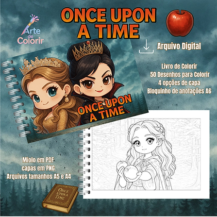 Livro de Colorir Once Upon a Time