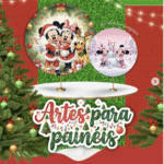 ARTE PAINÉIS MICKEY E MINNIE NATAL