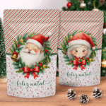 Arte Rótulo Ziplock A Magia do Natal