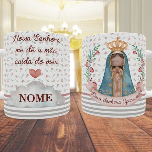 Arte Caneca Nossa Senhora de Aparecida