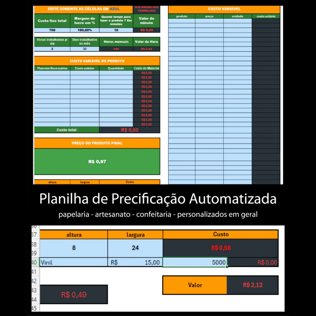 PLANILHA DE PRECIFICAC_AO Magnolya v3 Planilha de Precificação - Imagem 1